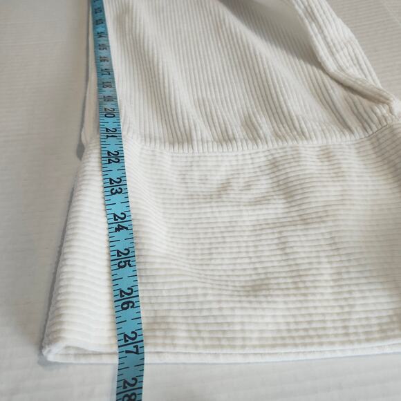 J.O.A. Just One Answer Women's Corduroy Front Tie Pants Off White Medium Wide - Picture 13 of 15